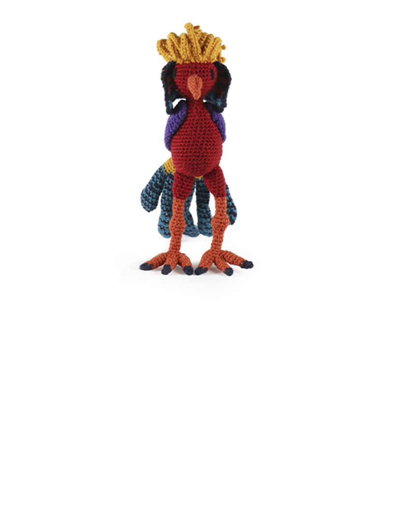 toft ed's animal Calvin the golden pheasant amigurumi crochet